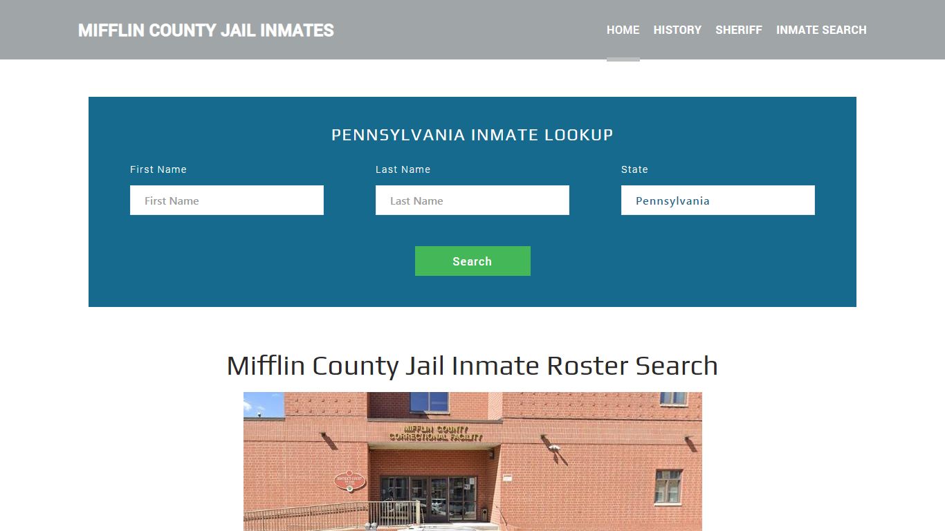 Mifflin County Jail Inmate Roster Lookup, Lewistown, PA