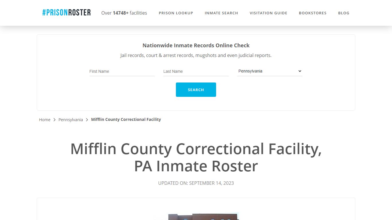 Mifflin County Correctional Facility, PA Inmate Roster - Prisonroster